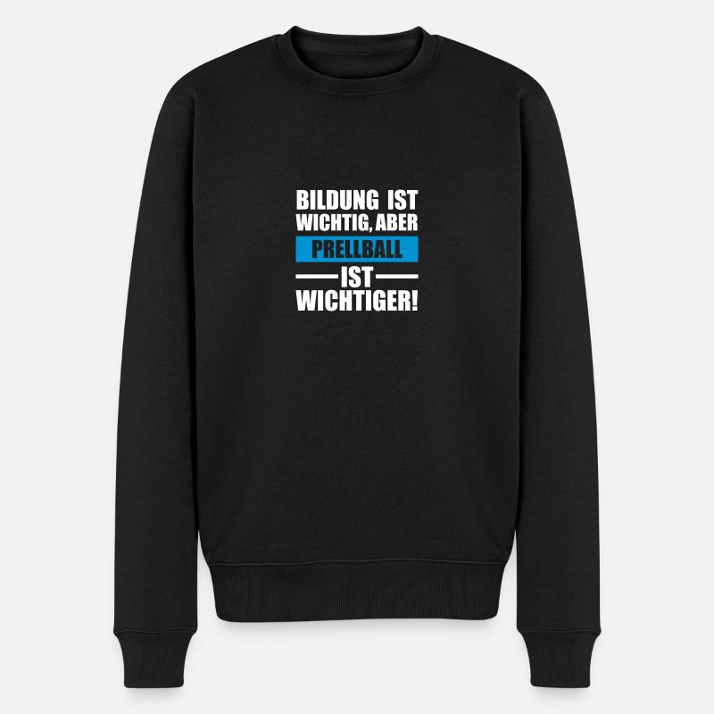 Prellball Sportart - Männer Premium Bio Pullover - Schwarz