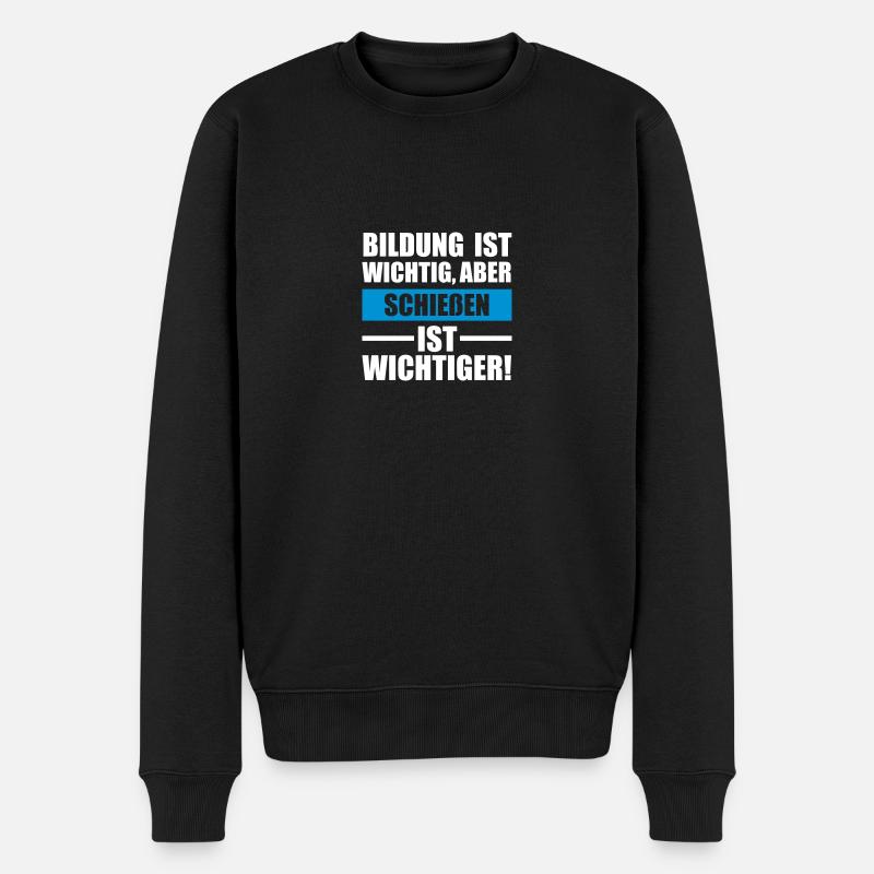 Schießen Sportart - Männer Premium Bio Pullover - Schwarz