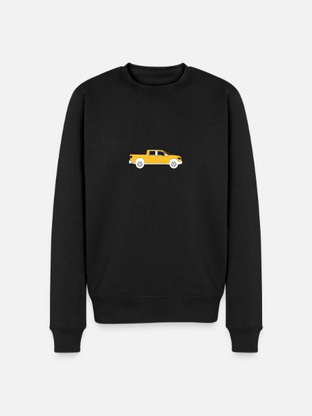 Pick-up - Männer Premium Bio Pullover - Schwarz