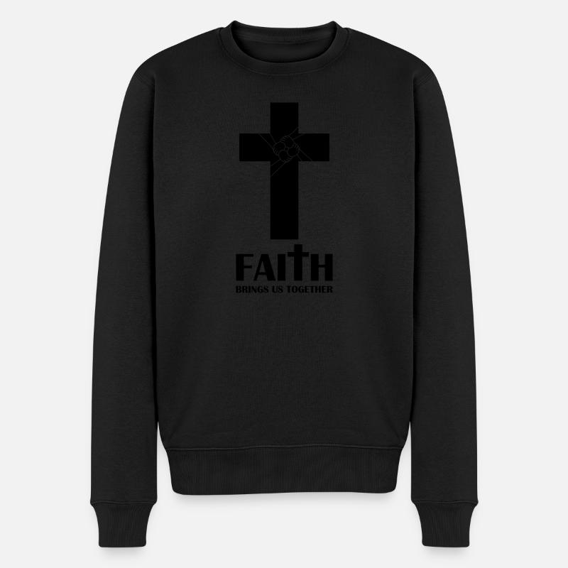 la foi nous rassemble - Pull Premium bio Homme - noir