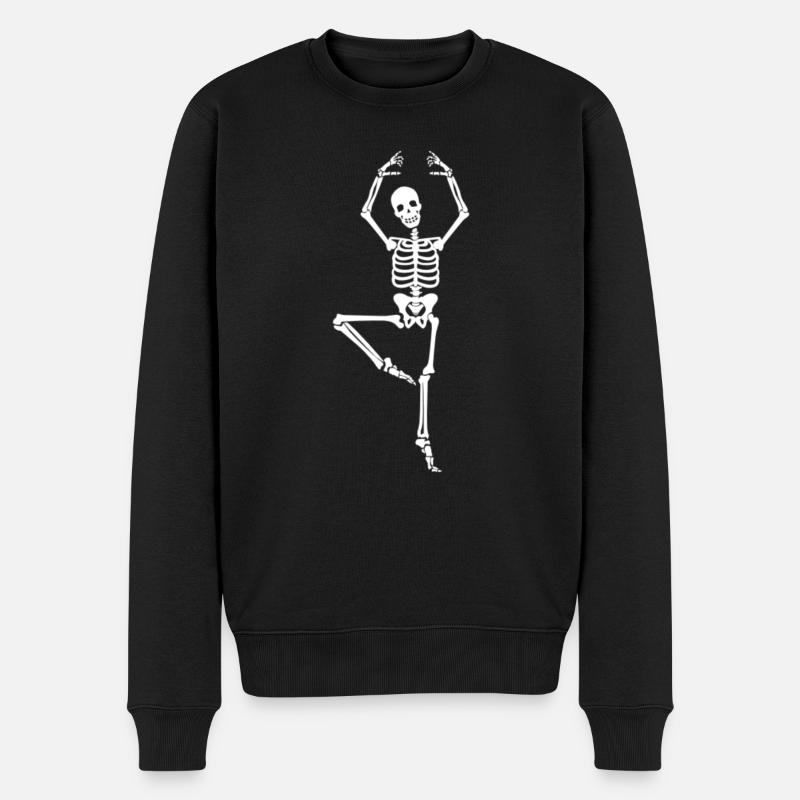 Dancer skeleton - Men's Premium Organic Jumper - black
