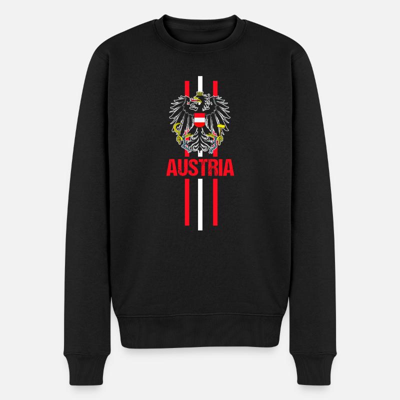 Autrichiens Autriche - Pull Premium bio Homme - noir