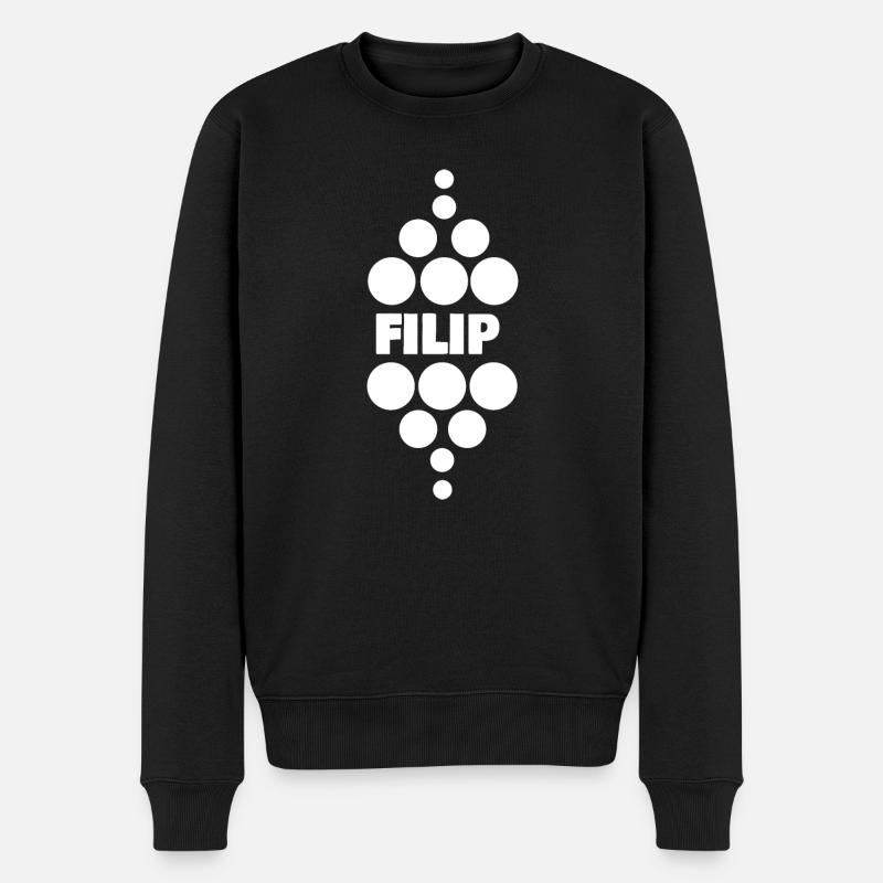 Filip - Pull Premium bio Homme - noir