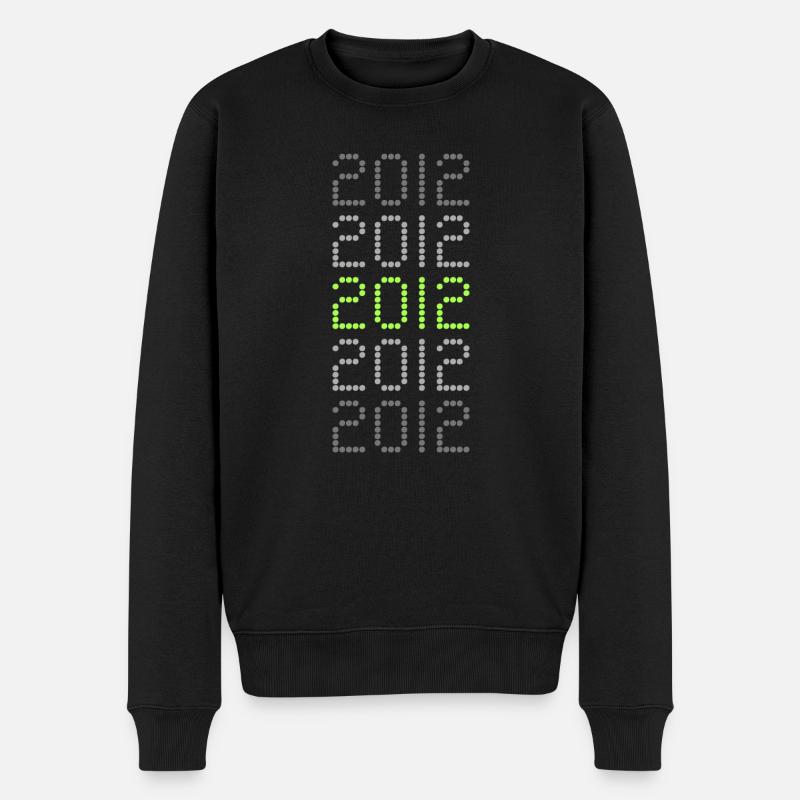 2012 - Männer Premium Bio Pullover - Schwarz