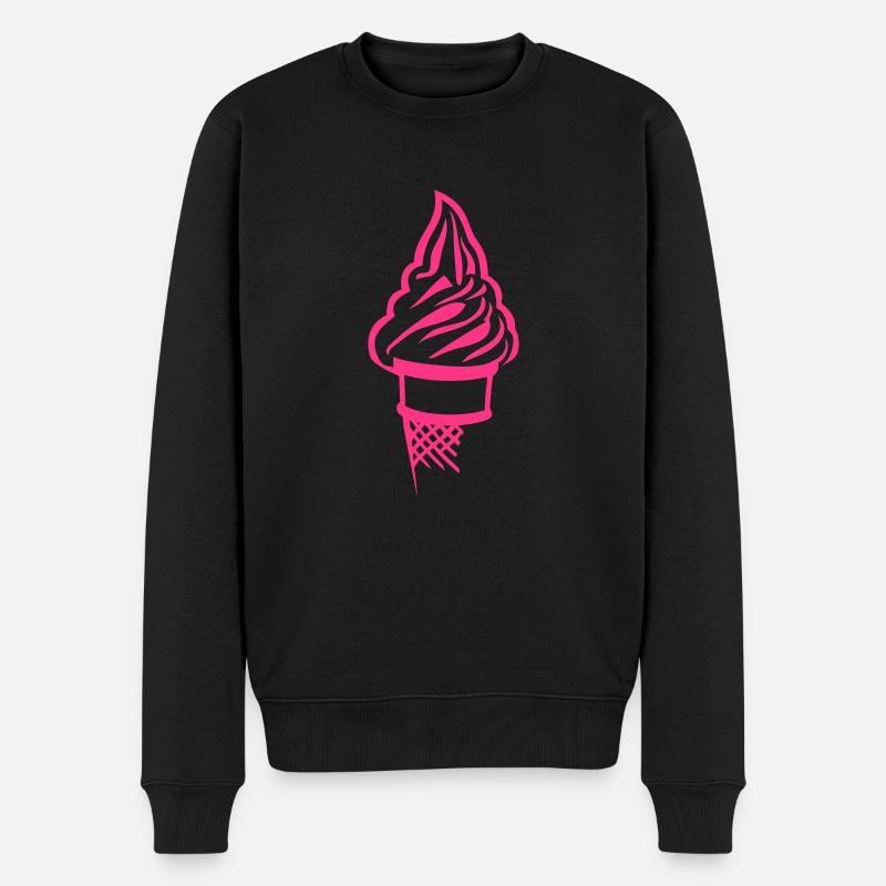 Eis Eis-Kegel 18 - Männer Premium Bio Pullover - Schwarz