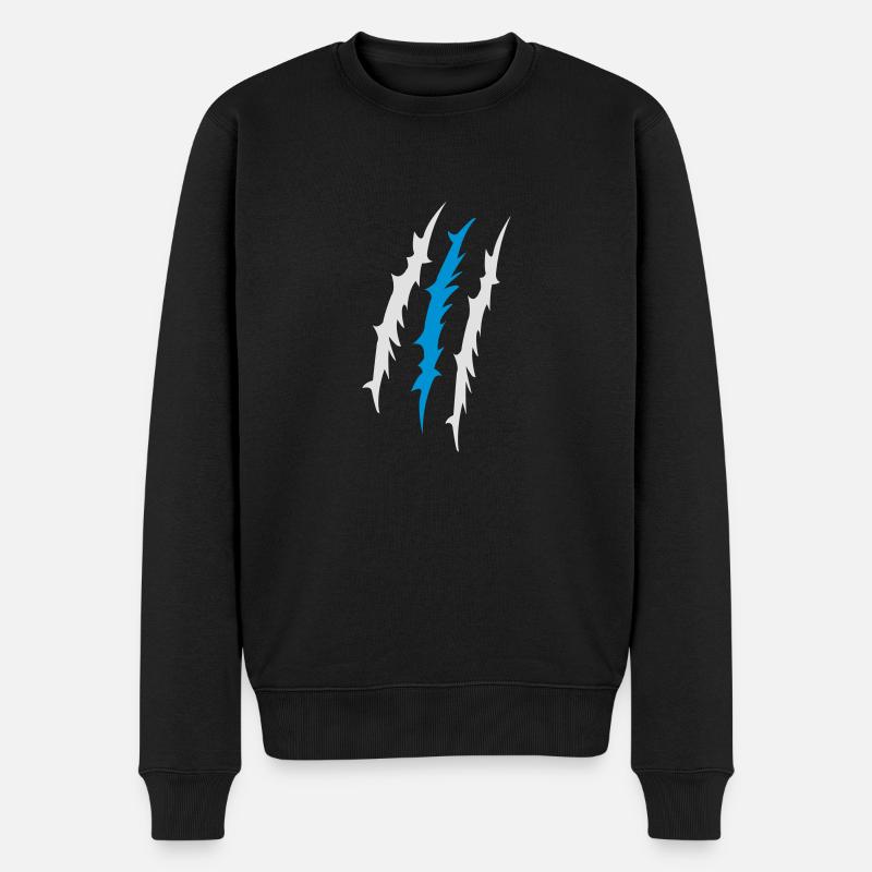 krallen_finnland - Männer Premium Bio Pullover - Schwarz
