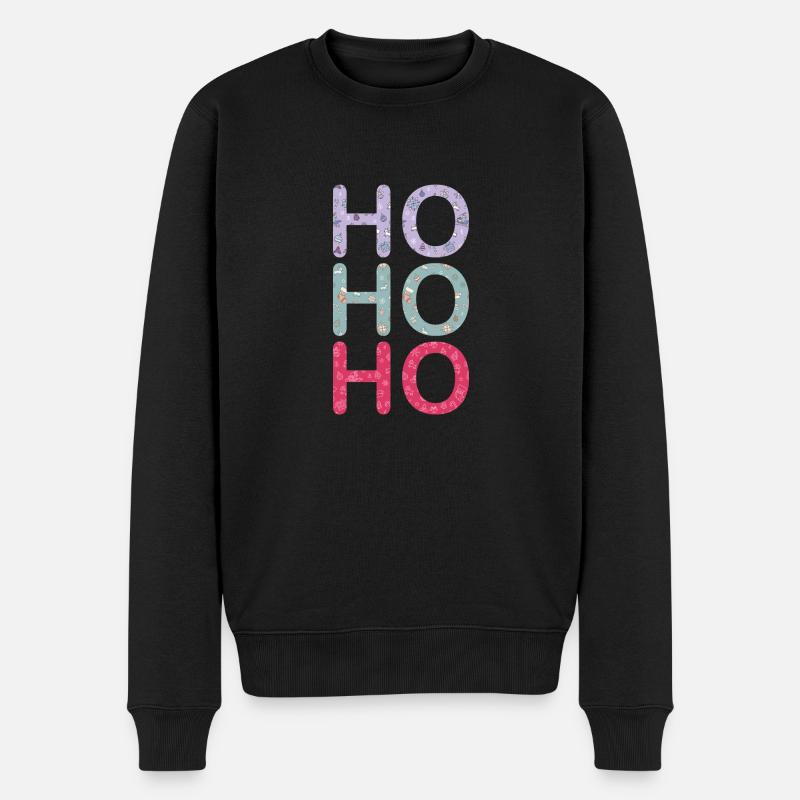 HO HO HO - Pull Premium bio Homme - noir