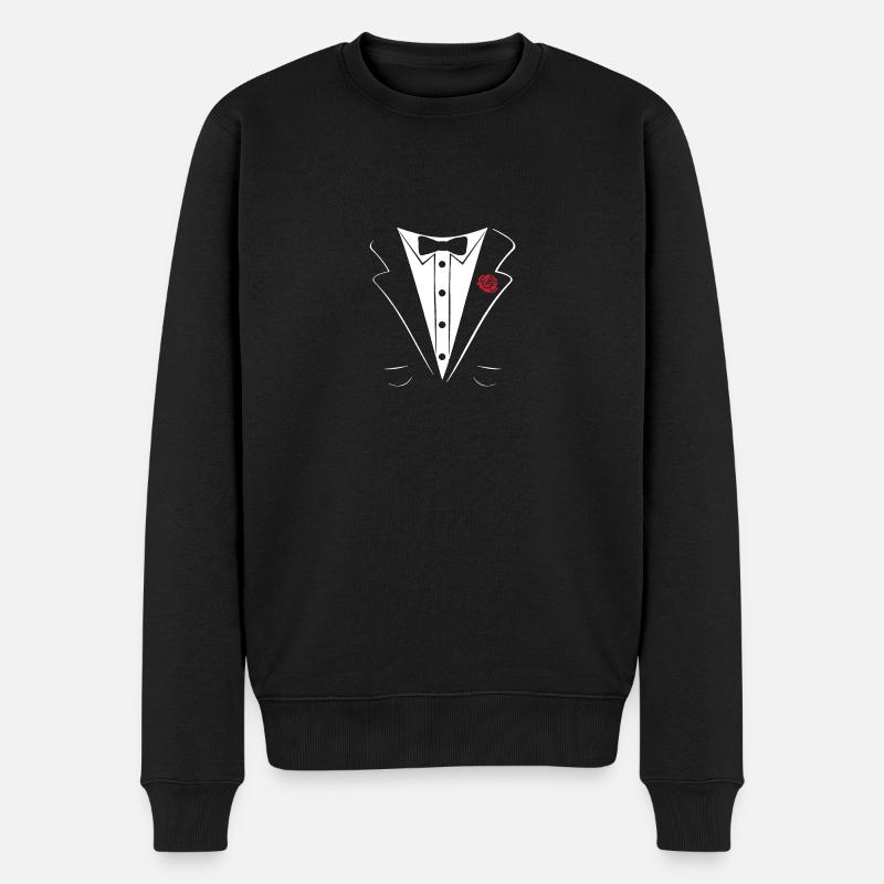célibataire - Pull Premium bio Homme - noir