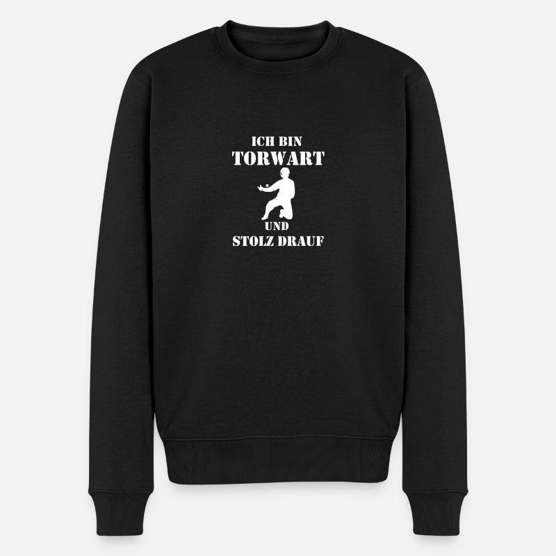 Floorball - Männer Premium Bio Pullover - Schwarz