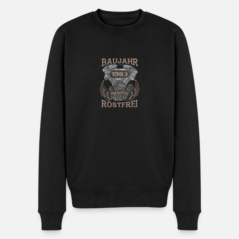 Baujahr und immer noch Rostfrei 1963 - Männer Premium Bio Pullover - Schwarz