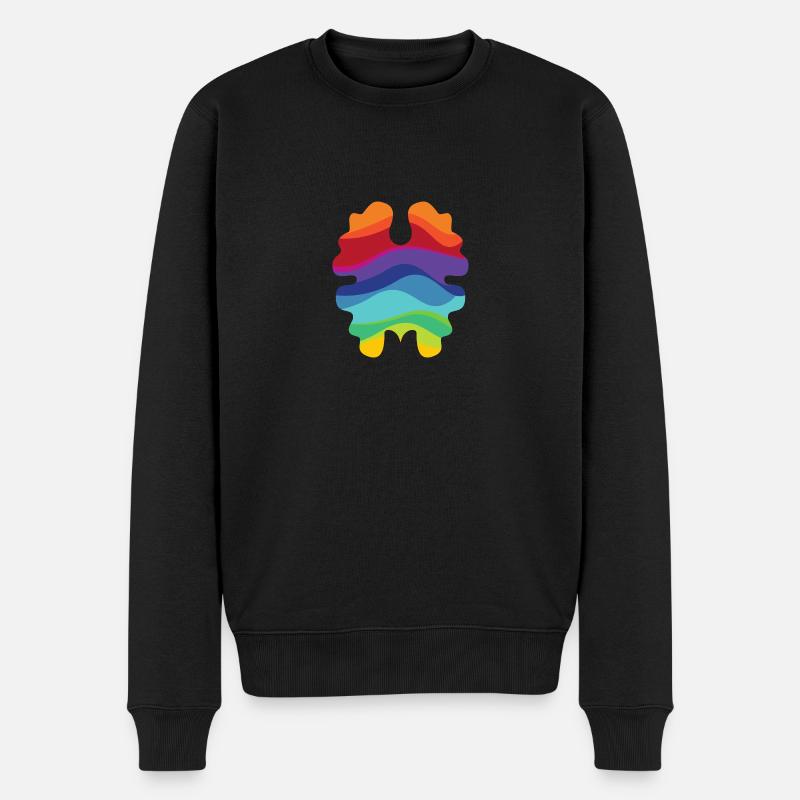 Rainbownut - Männer Premium Bio Pullover - Schwarz