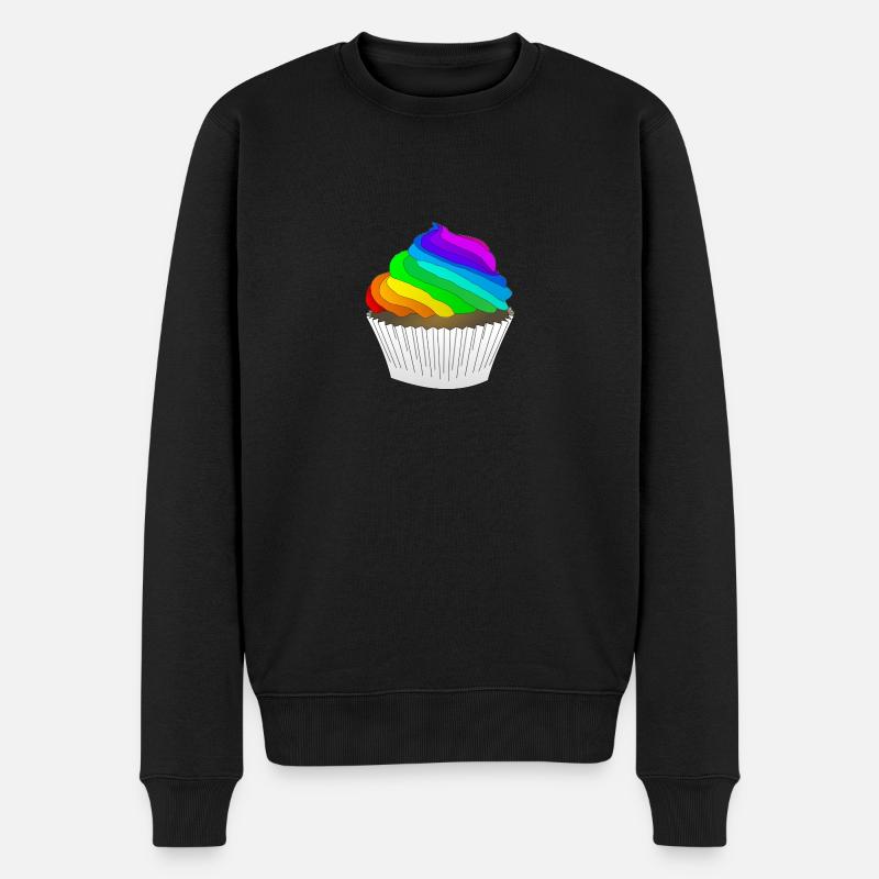 Cupcake - Männer Premium Bio Pullover - Schwarz