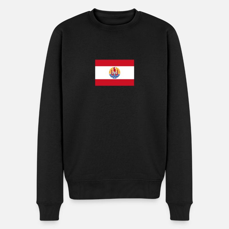 Drapeau national de la Polynésie française - Pull Premium bio Homme - noir