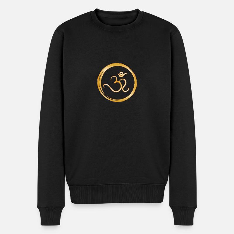 Ohm-Kreis - Männer Premium Bio Pullover - Schwarz