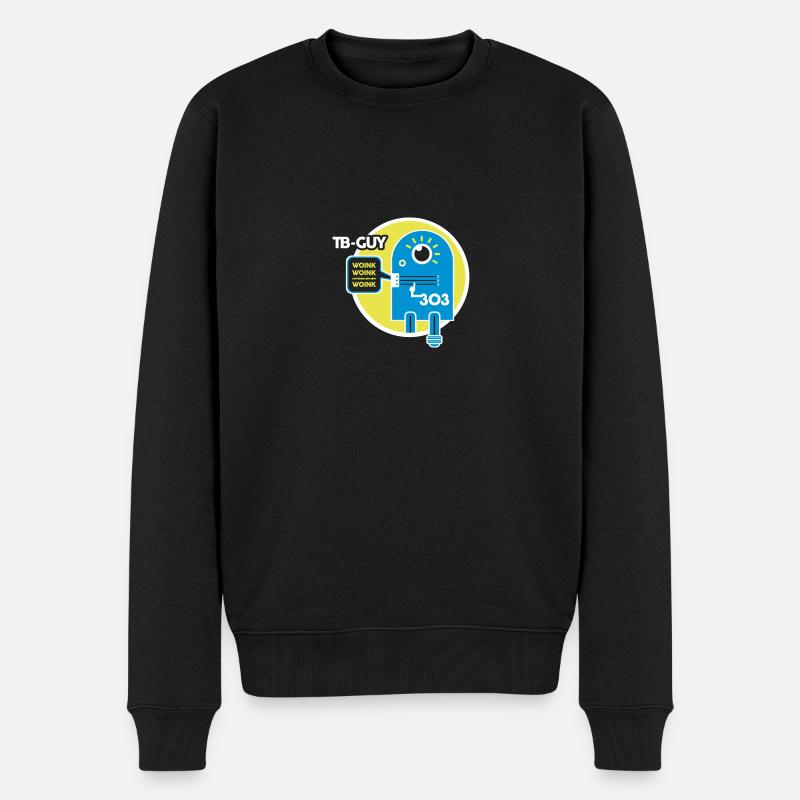 TB Guy alle Farbebenen editierbar - Männer Premium Bio Pullover - Schwarz