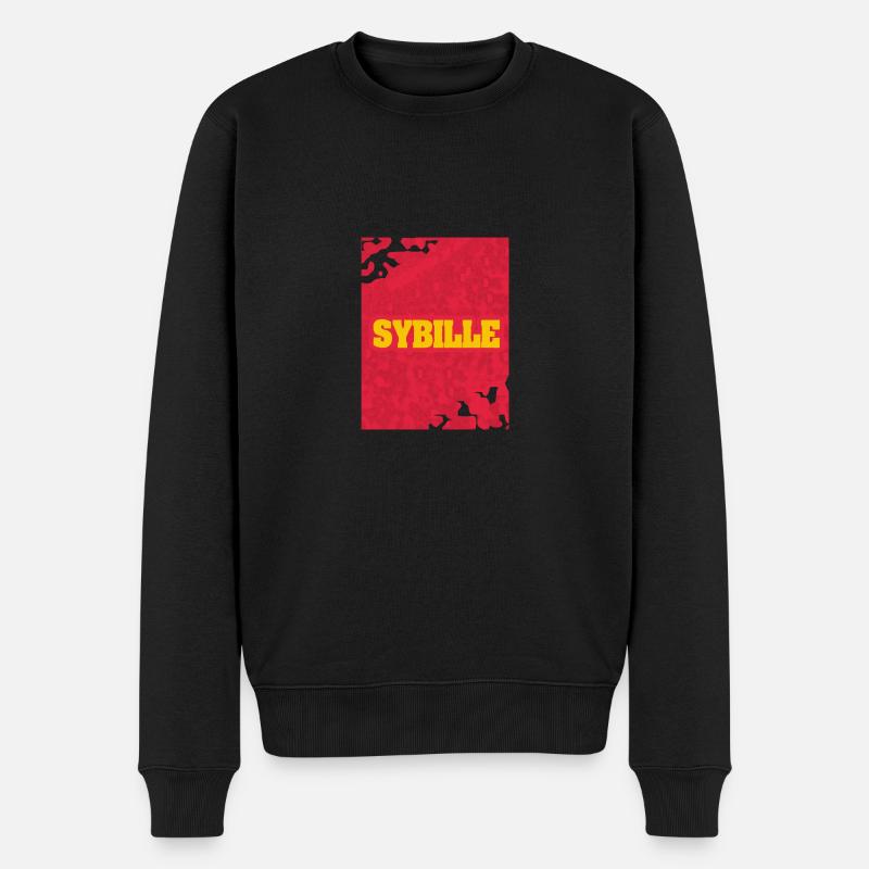Style Sybille - Pull Premium bio Homme - noir