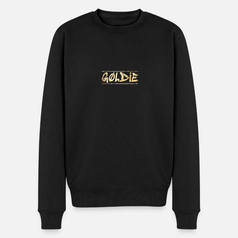 Goldie - Männer Premium Bio Pullover - Schwarz