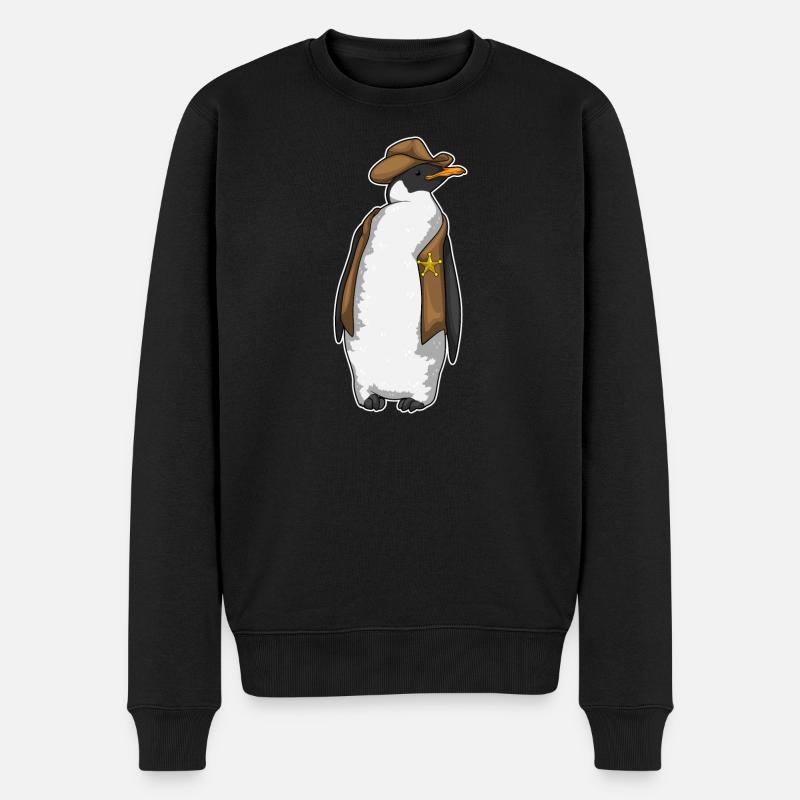 Shérif pingouin - Pull Premium bio Homme - noir