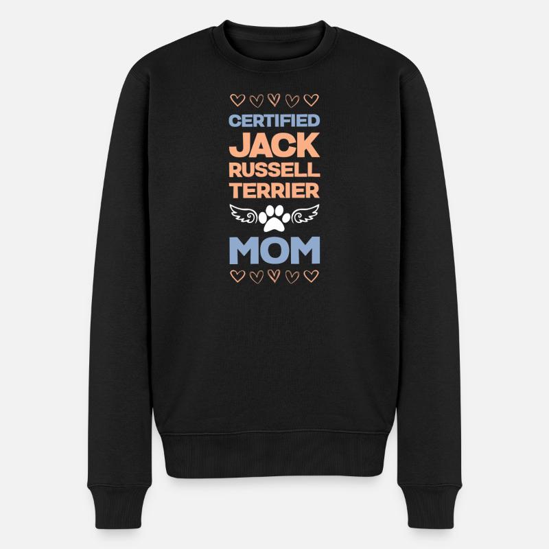 Maman certifiée Jack Russell - Pull Premium bio Homme - noir