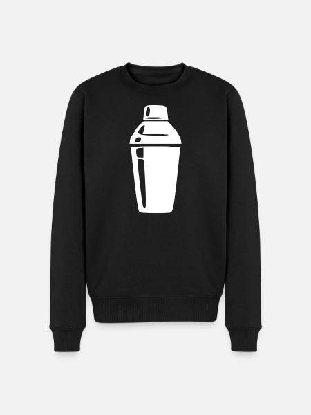 Cocktail Shaker Cocktail Bar Gift Bartender - Men's Premium Organic Jumper - black