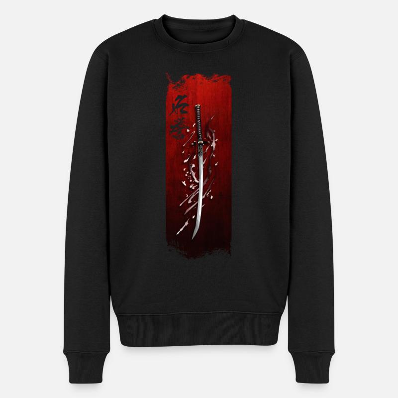 Ehrenhafte Klinge: Samurai's Oath - Männer Premium Bio Pullover - Schwarz