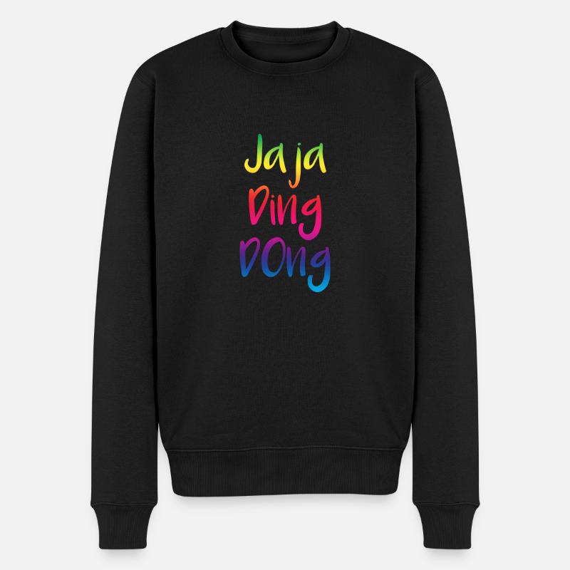 jaja ding dong - Pull Premium bio Homme - noir