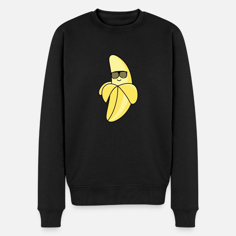 banane fraîche - Pull Premium bio Homme - noir