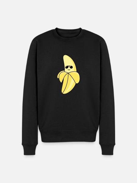 Banane fraîche 01 - Pull Premium bio Homme - noir