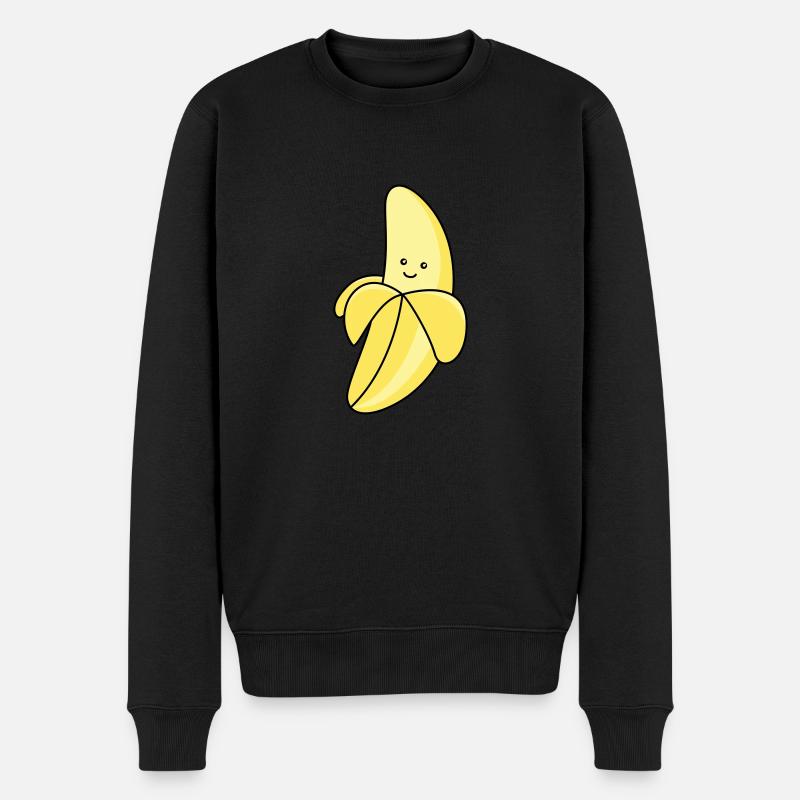 Bande dessinée banane - Pull Premium bio Homme - noir