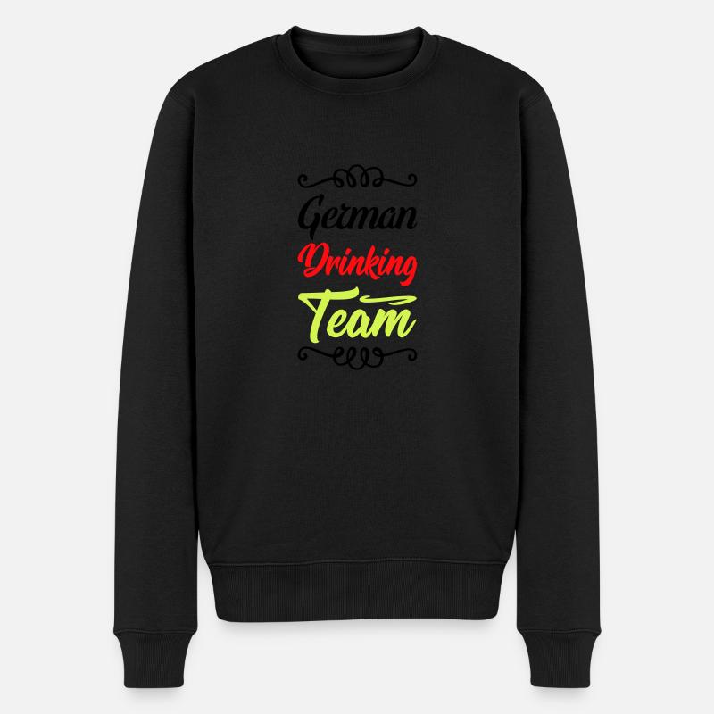 drinking team german - Männer Premium Bio Pullover - Schwarz