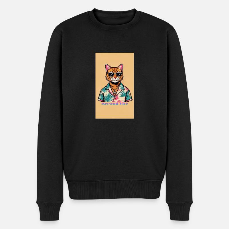 20240519 205117 - Männer Premium Bio Pullover - Schwarz