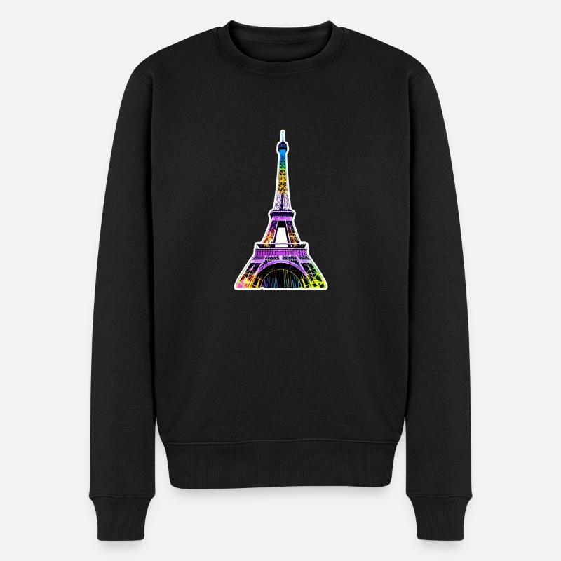Eiffel tower #5 - Pull Premium bio Homme - noir