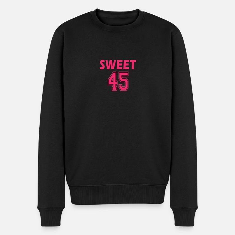 Süß 45 - Männer Premium Bio Pullover - Schwarz