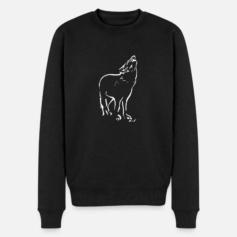 LOUP - Pull Premium bio Homme - noir