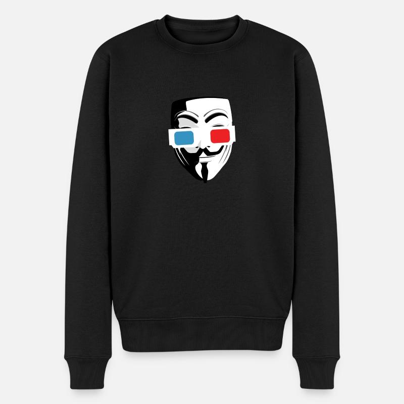 Masque cinéma lunette 3D - Pull Premium bio Homme - noir