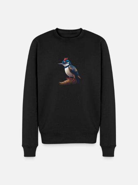 Great spotted woodpecker - Men's Premium Organic Jumper - black
