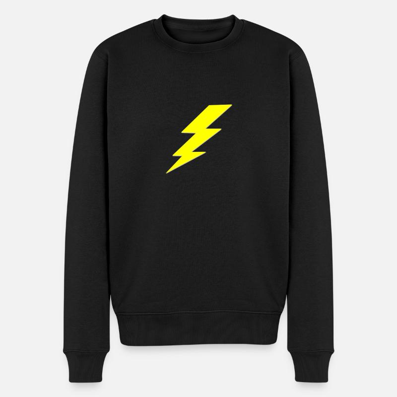 Blitz - Männer Premium Bio Pullover - Schwarz