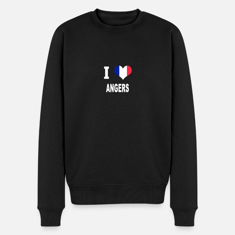 J'aime ANGERS - Pull Premium bio Homme - noir