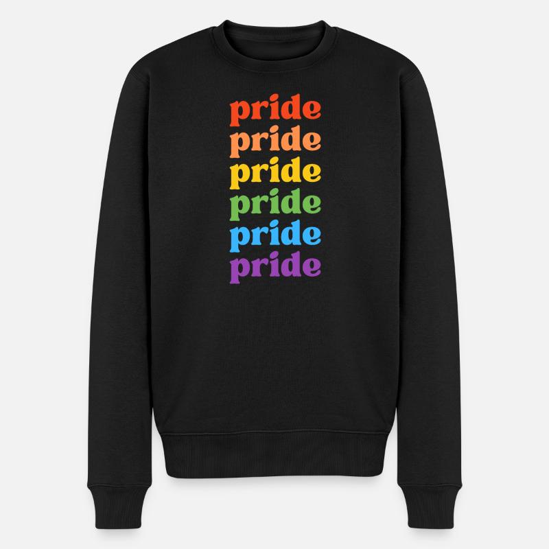 Pride - Männer Premium Bio Pullover - Schwarz