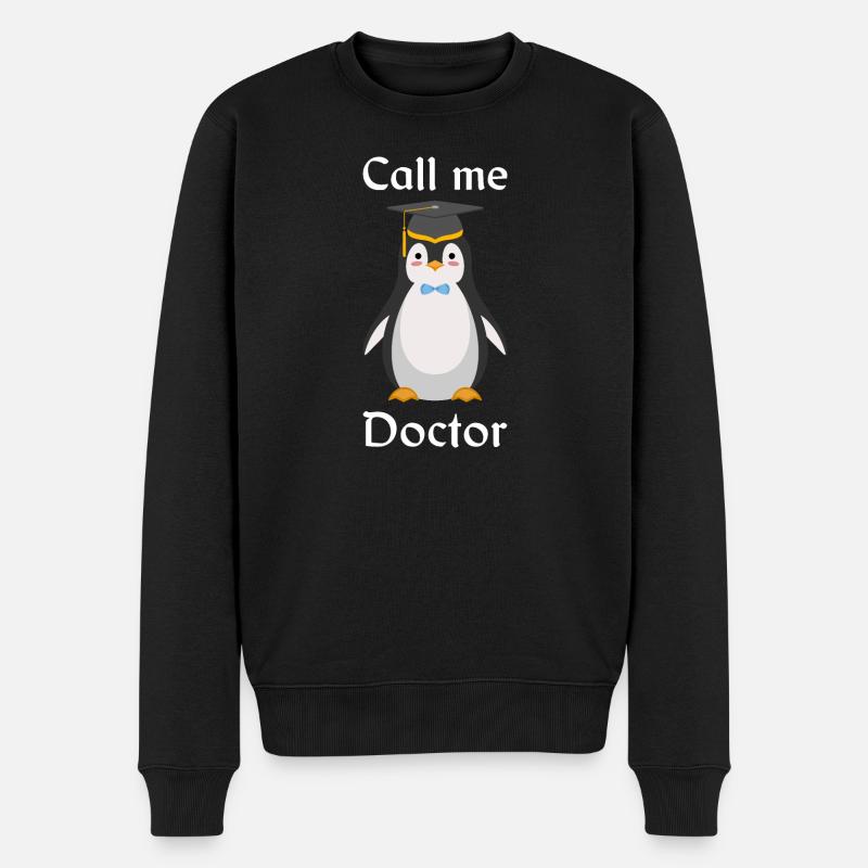 Pingouin docteur - Pull Premium bio Homme - noir