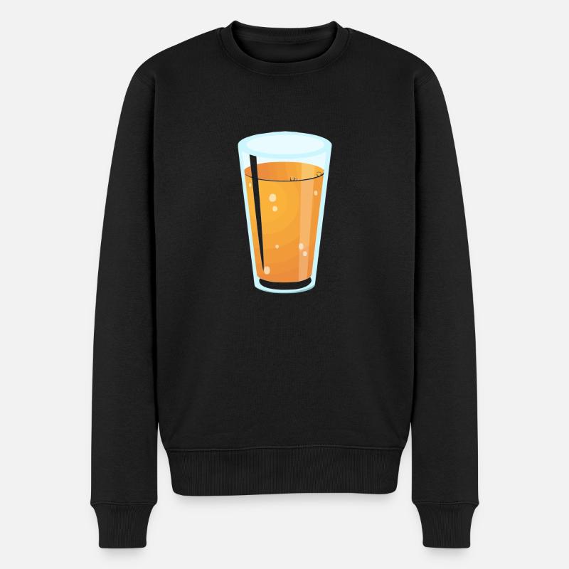 Saft Glas - Männer Premium Bio Pullover - Schwarz