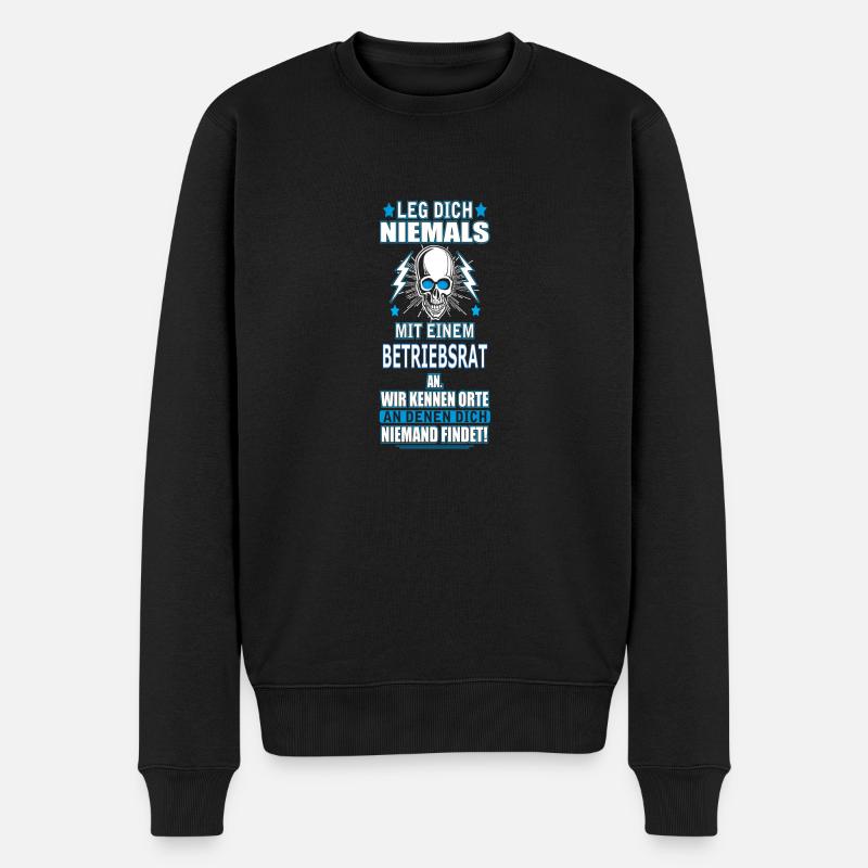 BETRIEBSRAT - Männer Premium Bio Pullover - Schwarz