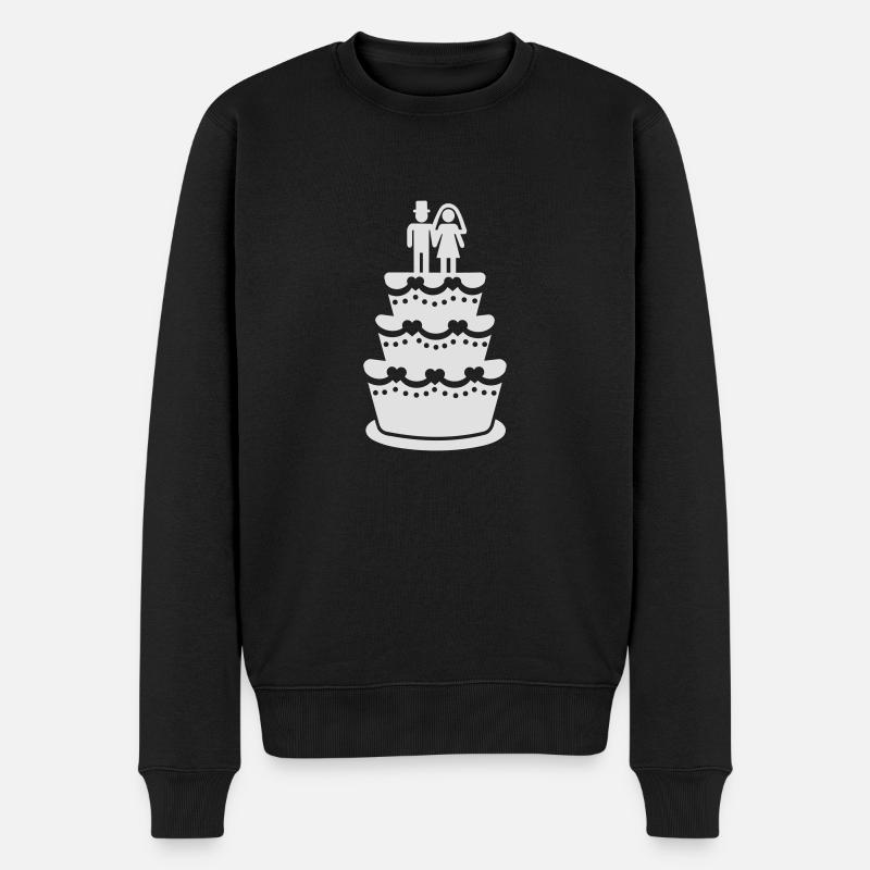 Hochzeit - Männer Premium Bio Pullover - Schwarz