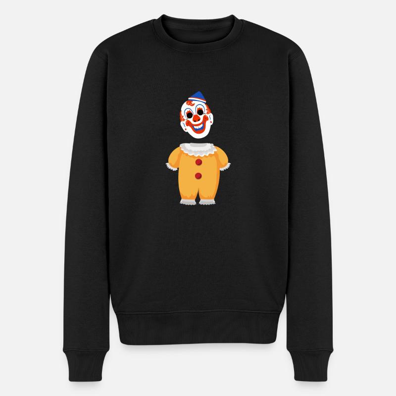 Clown Kostüm 1 - Männer Premium Bio Pullover - Schwarz