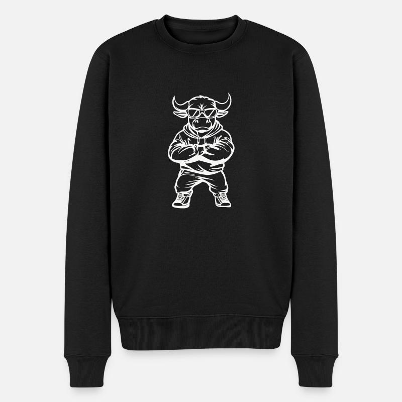 Taurus Bande dessinée Cool - Pull Premium bio Homme - noir