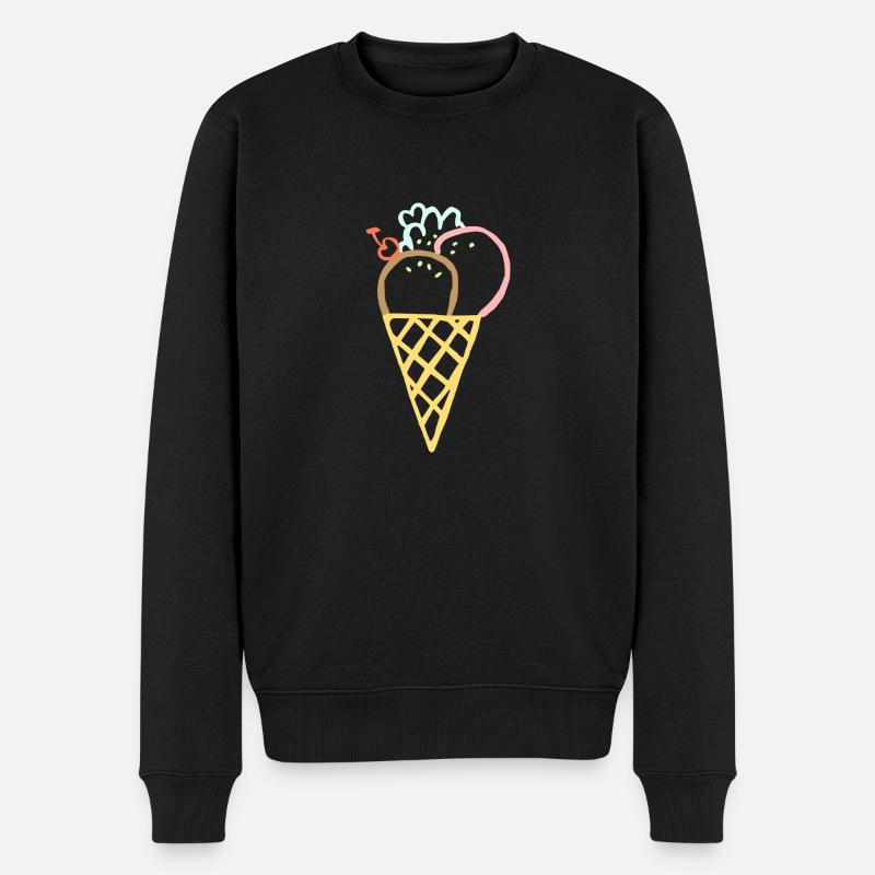 ICE CREAM ETE - Pull Premium bio Homme - noir