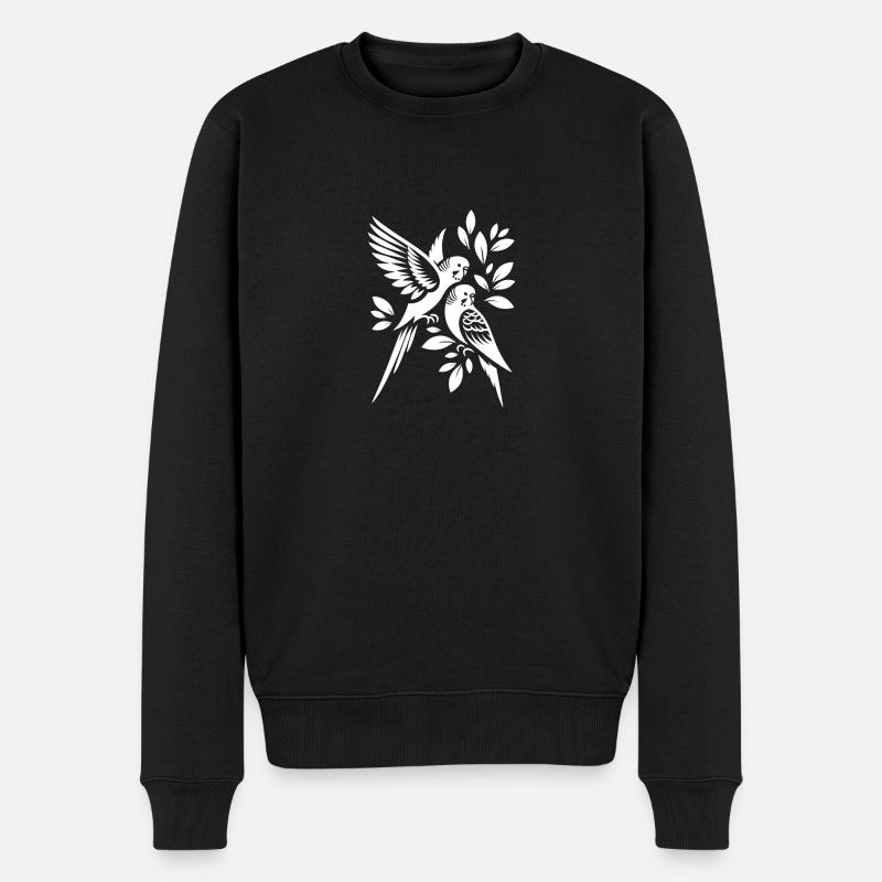 Perruches amoureuses - Pull Premium bio Homme - noir