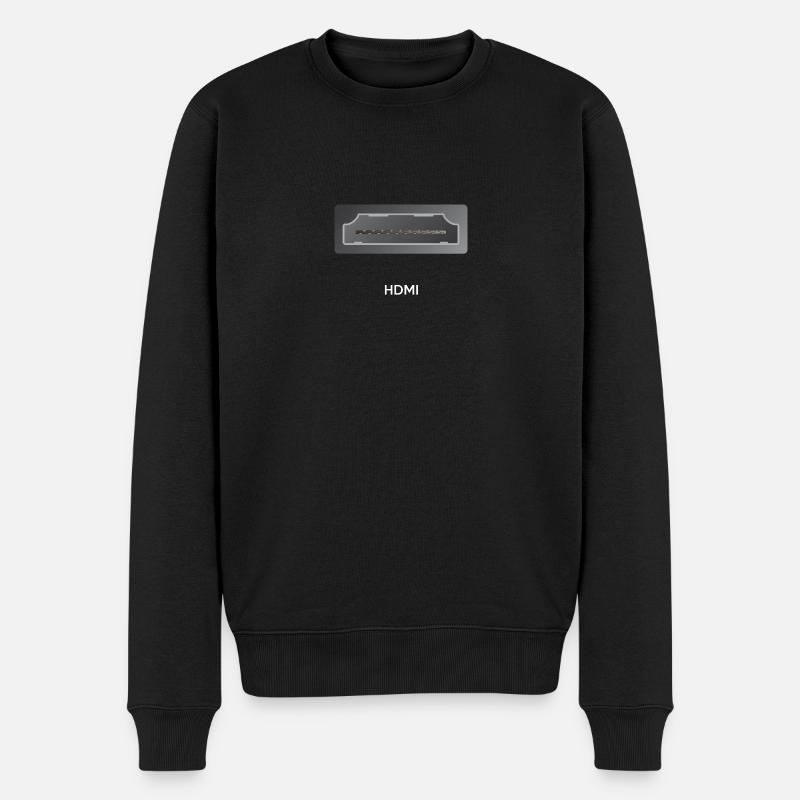 Get Connected-Serie - Teil 7: HDMI - Männer Premium Bio Pullover - Schwarz