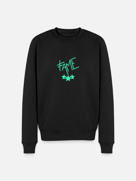 Neon Ruhm / Fame - Men's Premium Organic Jumper - black