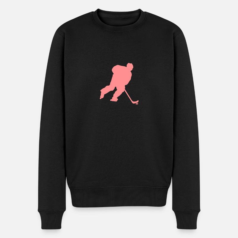 roller inline hockey silhouette4 dessin - Pull Premium bio Homme - noir